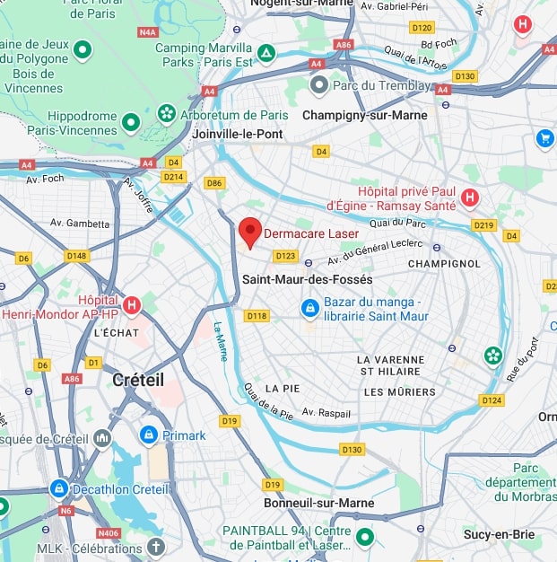 adresse dermacare laser saint maur